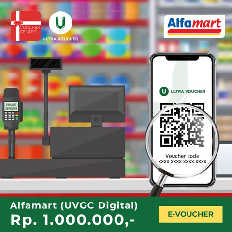 Voucher Digital Alfamart (UVGC Digital) Rp. 1,000,000 - (Digunakan Di Alfamart)