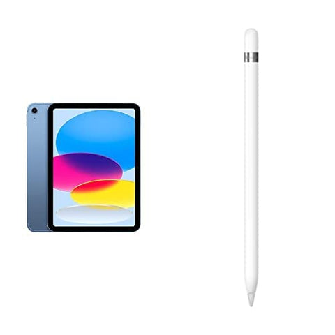 2022 Apple 10.9インチiPad (Wi-Fi + Cellular. 64GB) - ブルー (第10世代) + Apple Pencil（第1世代）USB-C - Apple Pencilアダプタ付