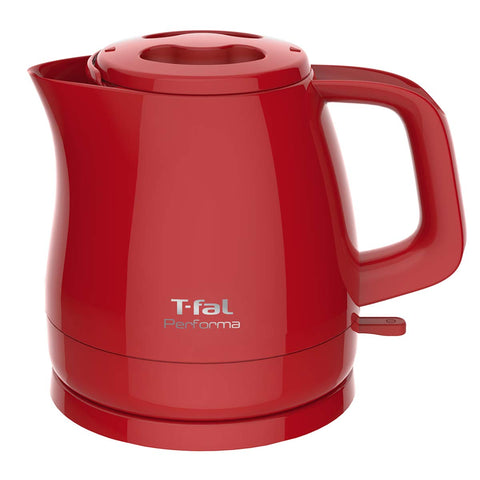 T-fal (ティファール) パフォーマ レッド 電気ケトル0.8L コンパクト 空焚き防止 自動電源OFF フタ取り外し可 お手入れ簡単 KO1535JP