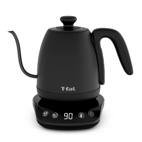 ティファール(T-fal) ティファール 電気ケトル 1.0L ドリップ コーヒー 温度調節 「カフェ コントロール」 保温 ブラック KO9238JPA