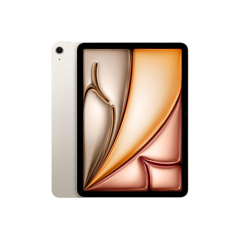 Apple 2024 11 インチiPad Air (M2): Liquid Retina ディスプレイ、512GB、横向きの 12MP フロントカメラ/12MP バックカメラ、Wi-Fi 6E、Touch ID、一日中使えるバッテリー - スターライト