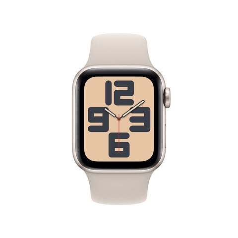 Apple Watch SE (GPS) 40 毫米星光色铝金属表壳 星光色运动型表带 - M/L健康生活的好拍档，非它莫属。