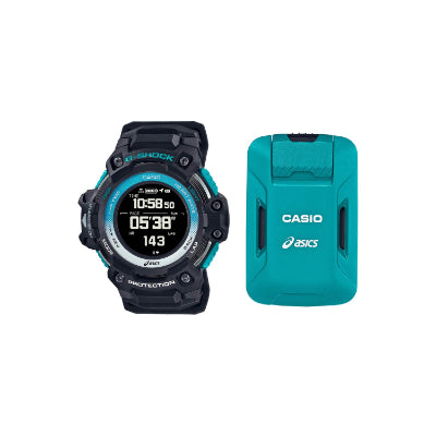 [カシオ] 腕時計 ジーショックスポーツG-SHOCK × asics GPS&心拍計搭載 ウォッチ+モーションセンサーセット GSR-H1000AS-SET メンズ ブラック