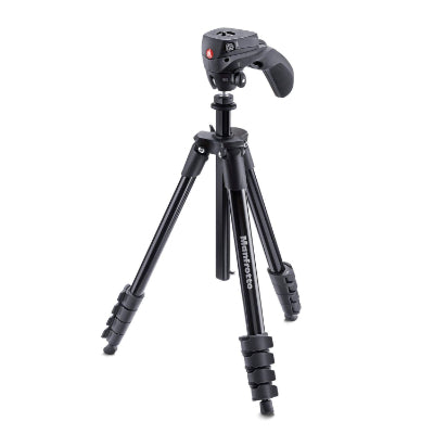 Manfrotto 三脚 COMPACT Action フォト・ムービーキット アルミ 5段 ブラック MKCOMPACTACN-BK
