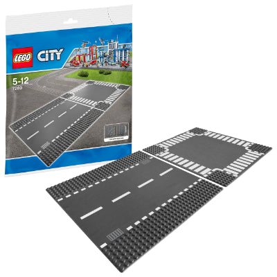 レゴ (LEGO) シティ ロードプレート 直線+交差点(2枚入り) 7280 [並行輸入品]