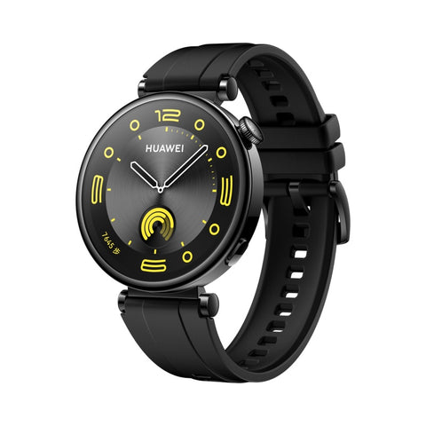 华为/HUAWEI WATCH GT 4 41mm 幻夜黑 黑色氟橡胶表带 智能手表 运动手表科学运动减脂；心率失常提示；强劲续航