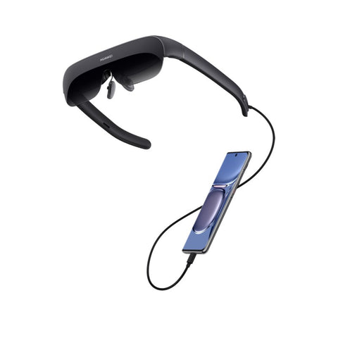 华为/HUAWEI Vision Glass ALI-CG01 智能观影眼镜墨镜 亮黑色 120英寸虚拟巨幕 1080P高清分辨率 时尚轻薄 0-500°近视调节 便捷收纳轻薄无负担，佩戴更舒适；两块独立Micro OLED显示屏；开放式声学设计，沉浸式聆听