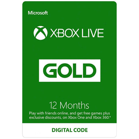 Xbox Live 12-Month Gold Membership Digital Download