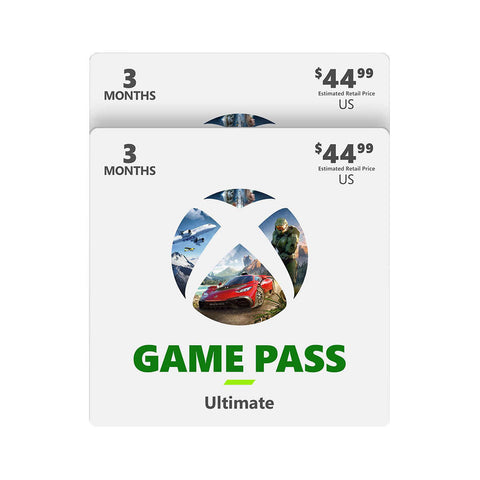 Xbox Game Pass Ultimate 6-Month Membership Digital Code (2-pack of 3-Month Gift Cards)